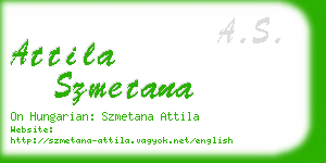 attila szmetana business card